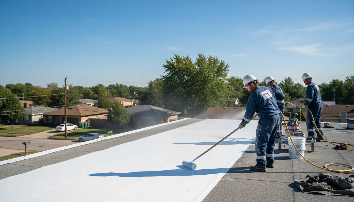 Commercial roof coating in Jerusalem, AR near me